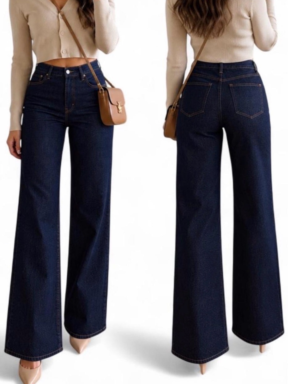 FRAME Le Slim Palazzo jeans Size 25 NWT